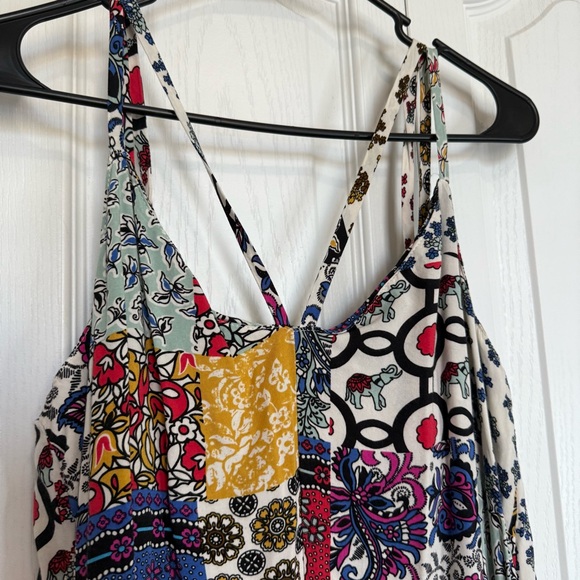 For The Republic Colorful Patchwork Boho Maxi Dress - Picture 5 of 6